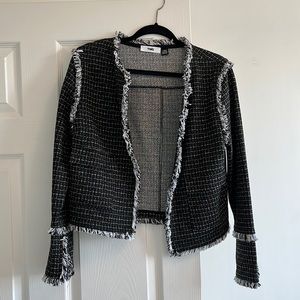 Soft Black & White Blazer